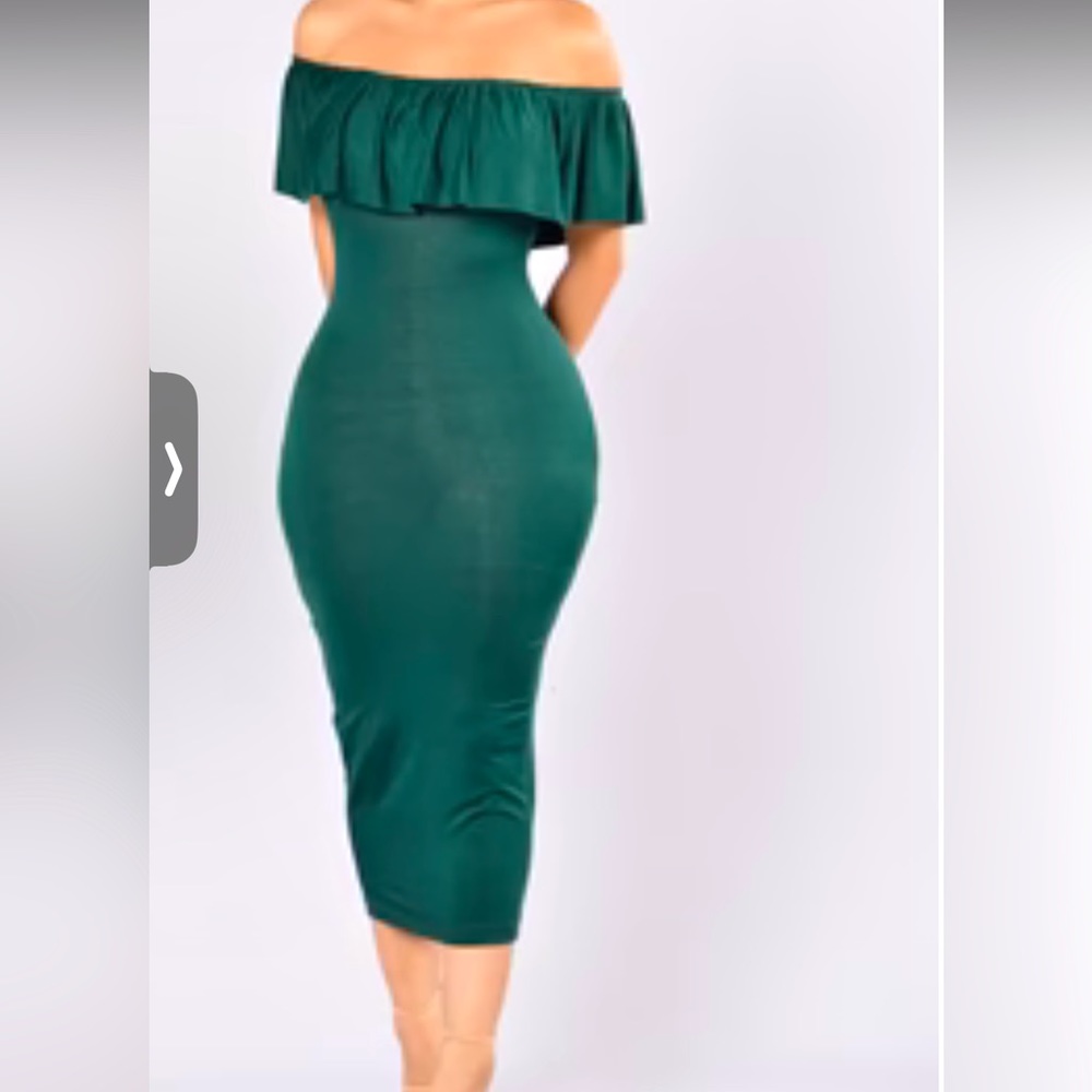 Off shoulder midi dress